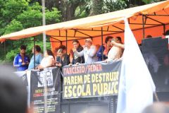 ATO PÚBLICO CONTRA ATAQUES DE TARCÍSIO/FEDER - PRAÇA DA REPÚBLICA - 17/12